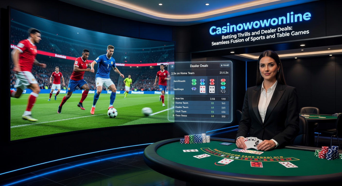 Close-up of a professional live dealer shuffling cards at a roulette wheel, integrated with sports betting odds sidebar on Casinowowonline