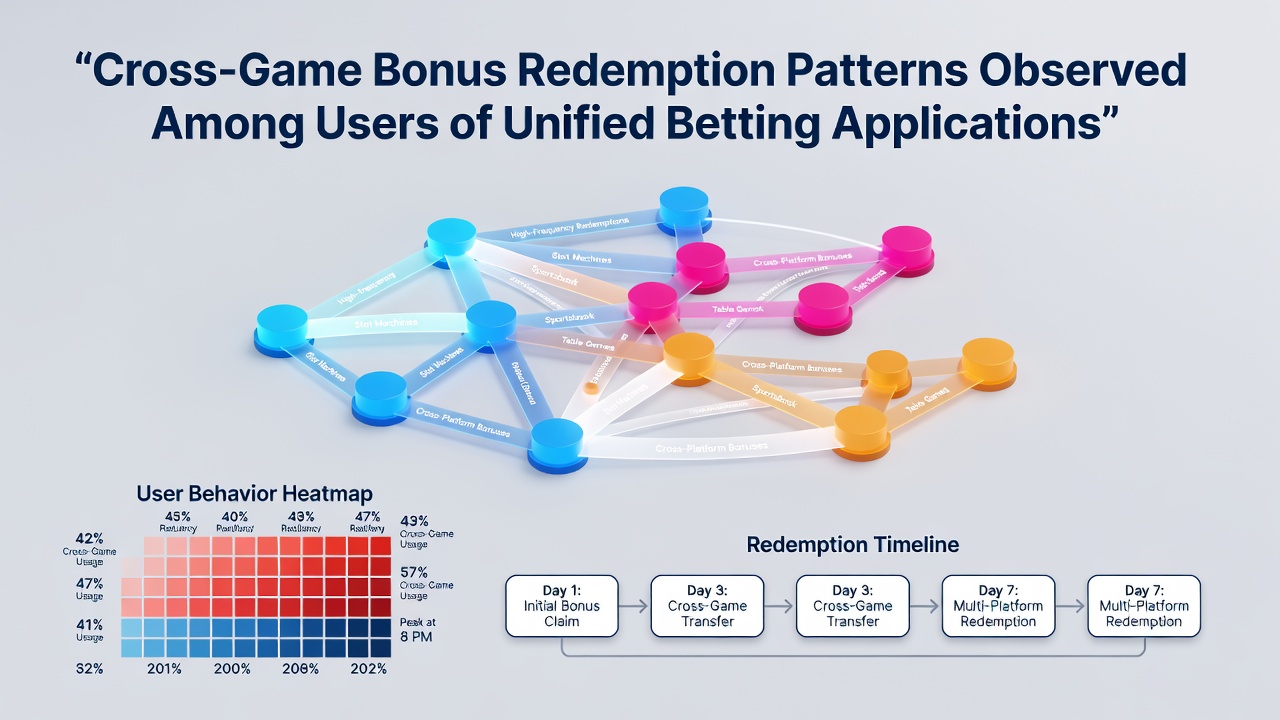 Analytics dashboard displaying cross-game bonus redemption flows between sports betting and casino sections