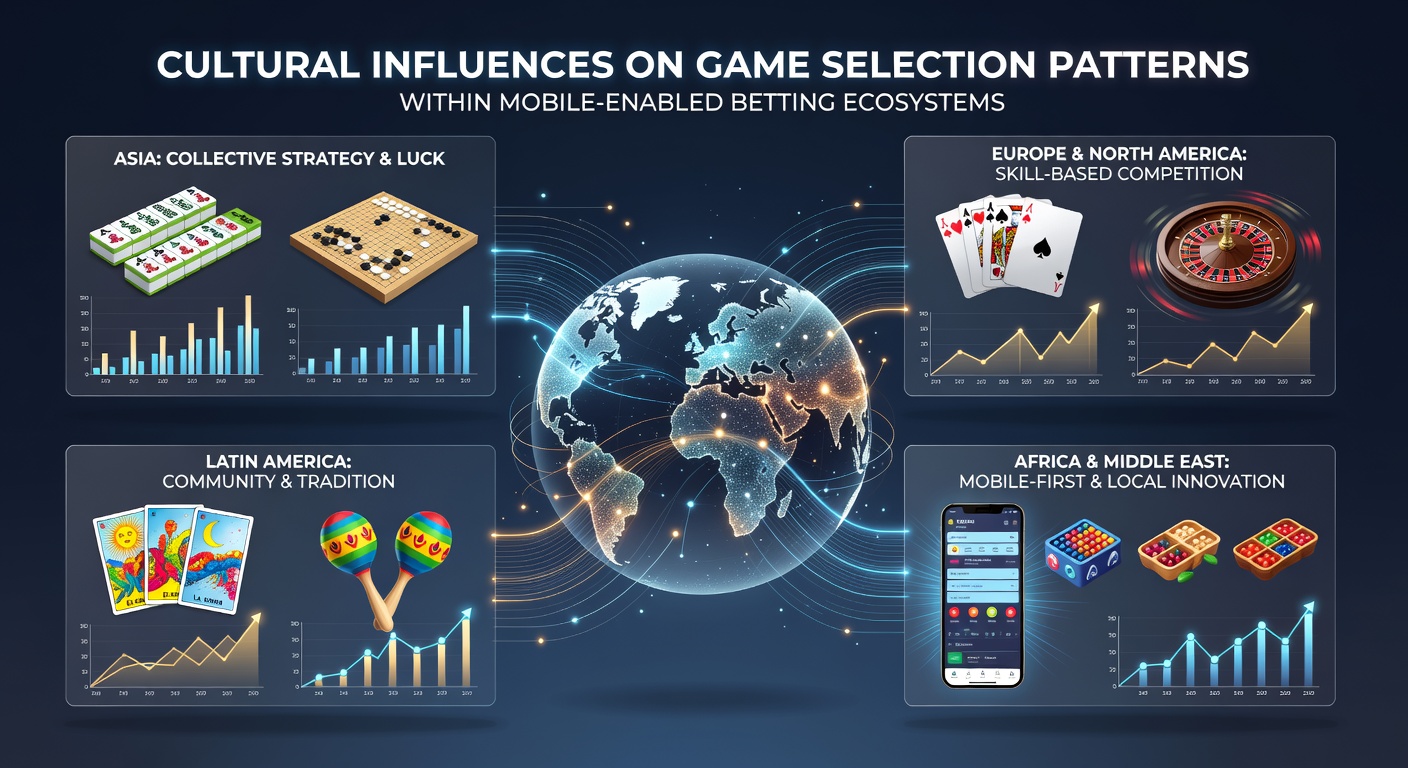 Diverse cultural symbols integrated into mobile betting app interfaces showing regional game preferences
