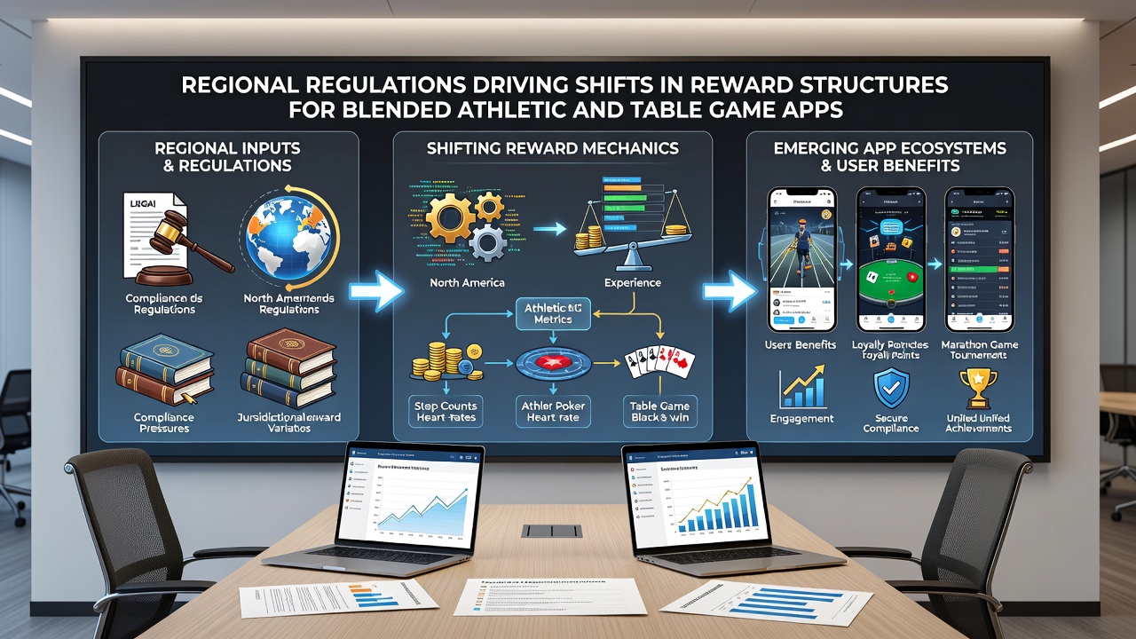 App dashboard displaying segmented reward structures for sports and table games under regional compliance rules