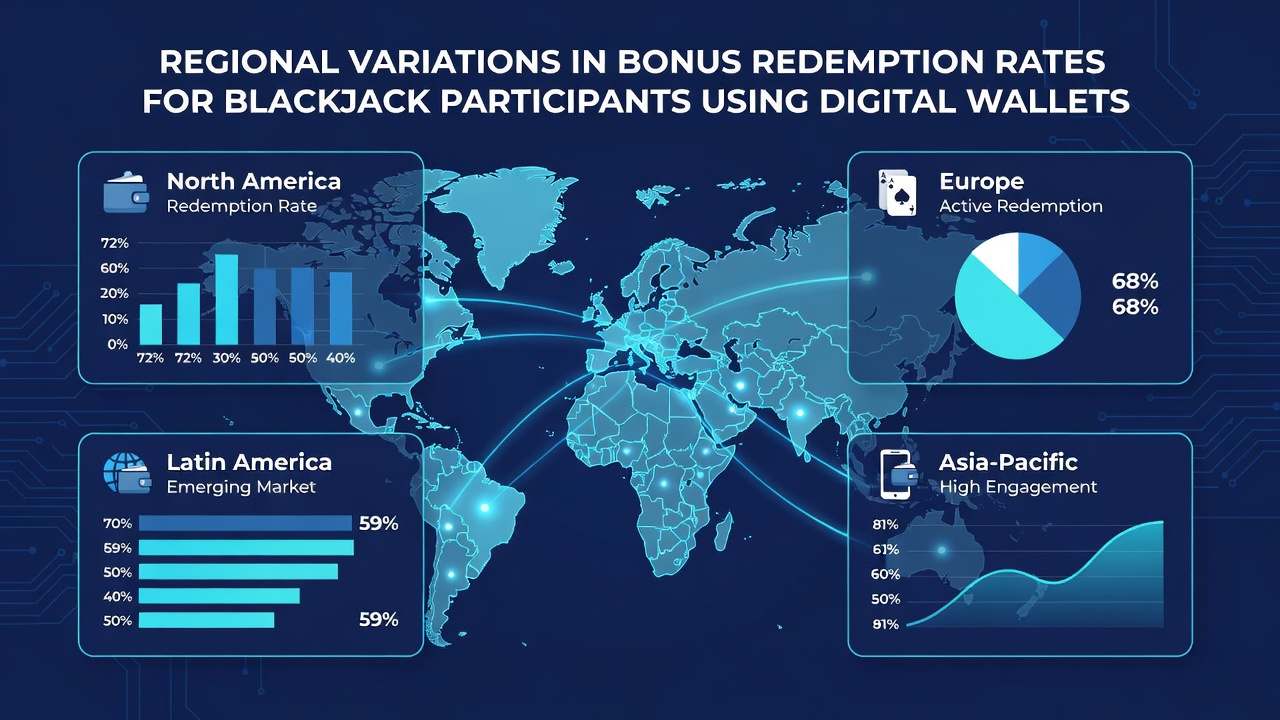 Blackjack players completing digital wallet redemptions in diverse international gaming settings