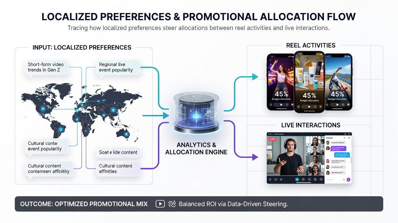Analytics dashboard displaying regional breakdowns of mobile gaming preferences between slots and live dealer formats