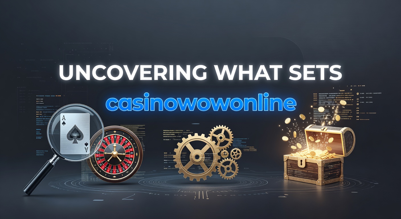 Overview of the casinowowonline platform interface highlighting game categories and navigation tools
